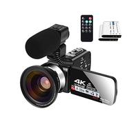 Grabadora de cámara Digital Cámara de Video con cámara de grabación de micrófono for vlogging 4k Webcam 3 0fps 16x Grabadora de Zoom Digital con micrófono, cámaras de Video remotas Pantalla táctil