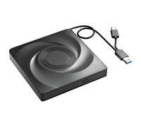 Grabadora de CD/DVD externa, reproductor de CD ROM y DVD, lector de CD portátil