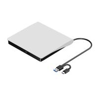 Grabadora de DVD externa USB 3.0 con escobillas - Reproductor de CD/DVD portátil con unidad óptica para ordenadores portátiles y de es