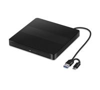 Grabadora De DVD, VCD Y CD Externa Delgada 2 En 1, Tipo C, USB 3.0, Lector Unidad Óptica, Bandeja Reproductor Portátil For PC Ahorro De Espacio