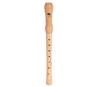 Grabadora de juguete musical Bino flauta, juguete de flauta infantil de madera para niños a partir de 3 años (juguete infantil para la educación musical temprana, material y diseño naturales, dimensiones 20 x 3 x 3 cm), natural