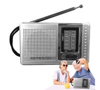 Grabadora De Radio Portátil De 2 Bandas, Semiconductor Estéreo Vintage FM, Transistor Alimentada por Batería para Personas Mayores Y Hogar