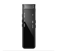 Grabadora de sonido profesional de 32 GB, dispositivo estéreo, función ligera, disfruta de una captura de sonido clara, grabadora de conferencias negra con micrófonos estéreo