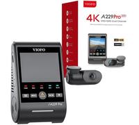 Grabadora de video 4K Ultra HD 2160p + Cámara trasera 2K Quad HD 1440p A229 PRO 2CH - VIOFO