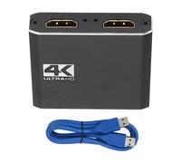 Grabadora de vídeo con micrófono incorporado, tarjeta de captura de audio y vídeo Plug and Play para una transmisión fluida, buena calidad, buena