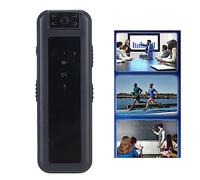 grabadora de vídeo HD, grabadora de voz digital portátil 1920 x 1080, relación de imagen 16:9, batería de 600 mAh, ajuste de lente de 180°, soporte for tarjeta de memoria de 256 GB for reuniones de co