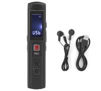 Grabadora de voz compacta con soporte para auriculares externos, larga duración de la batería, pantalla LCD, reducción de ruido, sonido de alta