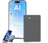 Grabadora de Voz con IA: grabadora de Voz y Resumen con IA de ChatGPT, Control por aplicación en más de 50 Idiomas, Carga inalámbrica, grabadora de Audio for reuniones(D,64GB)