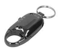 Grabadora de Voz de Llavero, 16 GB Mini Grabadora Activada por Voz con Auriculares Grabadora de Audio de Llavero Portátil Recargable 15 Horas Tiempo de Grabación para Conferencias Reuniones(Negro)