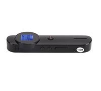 Grabadora de Voz Digital 16GB con Pantalla, para Entrevistas y Clases | Grabación WAV 1536kbps, Batería Recargable USB, Soporte MP3 Flexible