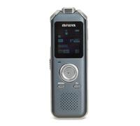 Grabadora de Voz Digital AIWA DVR-M700. Metálica con Tres micrófonos estéreo y Memoria incorporada de 16 GB. Color Plata