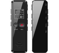 Grabadora de voz digital con doble micrófono y grabación PCM nítida, dispositivo de grabación de audio de fácil manejo con gran capacidad de