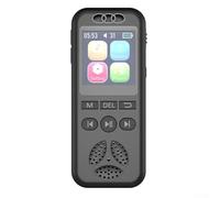 Grabadora de voz digital con reproducción, grabadora de voz con pantalla táctil completa con transcripción inteligente AI, sonido activado por dientes azules (32 GB)