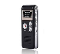 Grabadora de Voz Digital de 16 GB con reproducción para conferencias, Dispositivo de grabación de Cinta pequeña Mejorado con dictáfono Recargable por USB