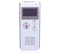 Grabadora de voz digital plateada, herramienta de investigación paranormal, diseño portátil de alta calidad de sonido, almacenamiento de gran