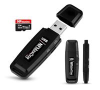 Grabadora de Voz Espia Digital con MicroSD de 32 GB incluida | Mini Grabadora de Audio Ideal para Reuniones, Entrevistas, Clases | Grabadora USB Espia Portatil con hasta 500 Horas Grabación NFM