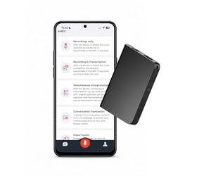 Grabadora de Voz IA 32GB por MMOBIEL - Control por App, Transcripción y Resumen Automático, Traducción en Tiempo Real, Bluetooth y Función Mindmap para Reuniones, Llamadas y Clases