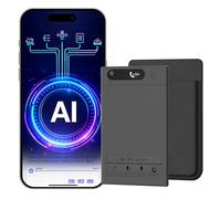 Grabadora de Voz Inteligente AI, 64 GB, más de 1.000 Horas, transcripción rápida de IA, resúmenes, Tarjeta Mental, Preguntas de Respuesta, Datos Seguros, Ultra Fino, Funda magnética, para reuniones