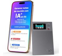 Grabadora de voz NEWYES Ailog IA con aplicación dedicada,transcripción y resumen,traducción a más de 188 idiomas, 64 GB de memoria para reuniones,conferencias, llamadas,negocios y clases