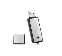 Grabadora de voz por Lgsixe USB Flash Drive 128 Kbps grabación de voz digital 16 GB sin luz intermitente al grabar, compatible con Windows Mini Record