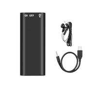 Grabadora de Voz y Reproductor MP3 3 en 1 Grabación Audio Digital WAV 192Kbps Una Sola Operación 48H Continua Diseño Compacto Portátil