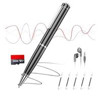 Grabadora Digital 64GB, Dictáfono de Voz con Reproducción y Grabación con Un Toque, Reproducción con Reducción de Ruido DSP y Audio HD,Conferencias, Grabador de Audio