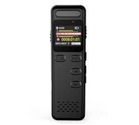 Grabadora digital compacta con diseño largo y continuo anticaída para conferencias, reuniones, aulas, uso al aire libre, grabadora de voz alta