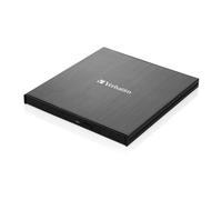 Grabadora DVD - Verbatim - Slimline - USB-C - Compatible CD/DVD - Negro