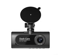 Grabadora DVR de 3 canales FHD 1080P Dash Cam para visión delantera, interior y trasera, pantalla de 2.0 pulgadas, interfaz USB, compatible con la mayoría de vehículos
