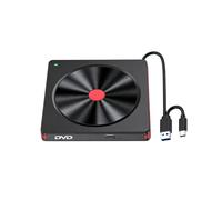 Grabadora Externa de CD/DVD +/-RW USB 3.0 Tipo-C Lector de BD/DVD/CD ROM Reproductor de DVD Unidad para PC Portátil Escritorio