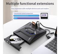 Grabadora y reproductora externa de DVD/CD tipo C/USB 3.0 para PC portátil 11/10/8/7