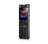 Grabadoras de voz de 32 GB y 64 GB con batería larga y 1 clic, grabadoras de video de sonido de pantalla grande para estudiantes y periodistas, video con reproducción