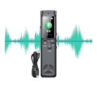 Grabadoras de voz para reuniones,Grabadora de voz digital - Grabadora de sonido con bolígrafo de grabación rápida - Grabadora HD con micrófonos duales, dictáfono de pantalla grande para