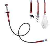 Grabber Reacher Tool - Herramienta magnética de 4 garras | Pinza magnética para recogida | Para el hogar, baño, cocina, , coche, camión, bahía de motor, objetos de metal, escuela, oficina