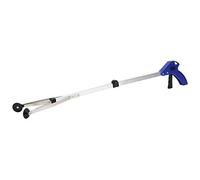 Grabber Reacher Tool - Recogedor de plegable para ancianos discapacitados embarazadas, reduce lesiones en la espalda, garra de recogida de basura azul de aleación de aluminio para muebles de