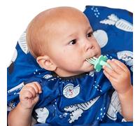 grabease Babero impermeable para bebés y niños de 6 a 24 meses que se alimentan solos, Suministros seguros y lavables a máquina para el Baby Led Weaning para Unisex bebé Marina 1 Unidad (Paquete de 1)