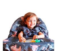 grabease Babero impermeable que se alimentan solos 6-24 M, con contorno de plato que cubren completamente al bebé y a la trona, para Unisex bebé Gris 8.27x6.3x1.97 Pulgada (Paquete de 1)