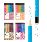 Grabie Bolígrafos de gel borrables, 36 colores borrables, para hacer desaparecer los errores, tintas de colores surtidos para planificar la escritura y dibujar, bolígrafos de gel para colorear