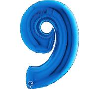 Grabo 009B-P Número 9 Superloon paquete único, longitud: 40 pulgadas, color, azul, talla única , color/modelo surtido