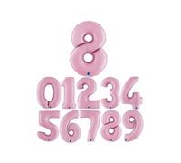 Grabo 26075PP-P Número 5 26Loon paquete individual, longitud: 26 pulgadas, color, rosa pastel, talla única , color/modelo surtido