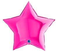 Grabo 36214M-P Globo en forma de estrella, paquete único, longitud de 36 pulgadas, color, magenta, talla única