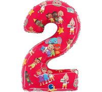 Grabo Coco Melon - Globo de aluminio con forma de número 2 de 66 cm