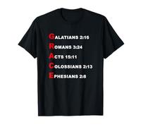 Grace Acrostic - 5 Christian Faith Bible Verse Scriptures Camiseta