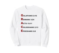 Grace Acrostic - 5 Christian Faith Bible Verse Scriptures Sudadera