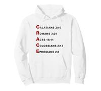 Grace Acrostic - 5 Christian Faith Bible Verse Scriptures Sudadera con Capucha