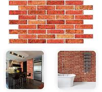 Grace Baltic - Paneles de pared 3D para decoración de pared interior, ladrillo sintético de PVC fino y elástico no adhesivo, paquete de 15 (79.5 pies cuadrados) paneles de revestimiento de pared