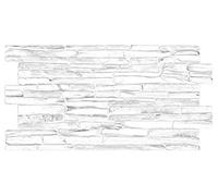 Grace Baltic - Paneles de pared 3D para decoración de pared interior, no adhesivos, finos y elásticos, de PV (12, Cuarcita Gris)