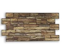 Grace Baltic Paneles de pared 3D para decoración de pared interior, no adhesivos, finos y elásticos, de PVC (32 unidades/15,68 m²)