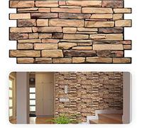 Grace Baltic - Paneles de pared 3D para decoración de pared interior no adhesivos, finos y elásticos, de PVC, Oro (10 piezas / 4.6 m2) (18, Pizarra Natural.)