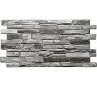 Grace Baltic - Paneles de pared 3D para decoración de pared interior, no adhesivos, finos y elásticos, de PV… (32, Gris)